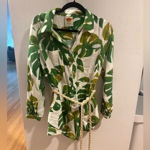 Farm Rio Palm Print Romper